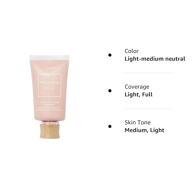 tarte Amazonian Clay 16-Hour Full Coverage Foundation 26N Light-Medium Neutral-Velvo Beauty