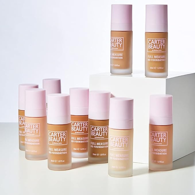 Carter Beauty By Marissa Carter Full Measure HD Foundation, Full Coverage Matte Formula - Water-Based, Soft Skin Perfector - Vegan And Cruelty Free, Paraben And Sulfate Free - Creme Brulee - 1.01 OZ-Velvo Beauty