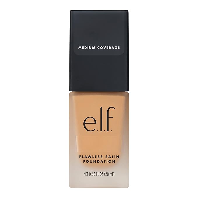 e.l.f. Flawless Finish Foundation | Lightweight, Medium Coverage & Semi-Matte | Nude | 0.68 Fl Oz (20mL) (Packaging may vary)-Velvo Beauty