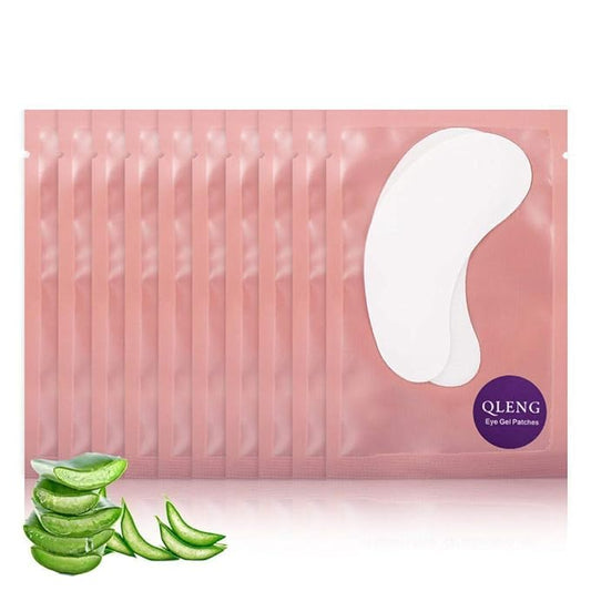 55 Pairs Set, Under Eye Hydrogel Pads, Professional Lint Free Eye Mask Eyelash Extension Gel Patches Kit for Adhesive Lash Beauty Tool (Pink)-Velvo Beauty