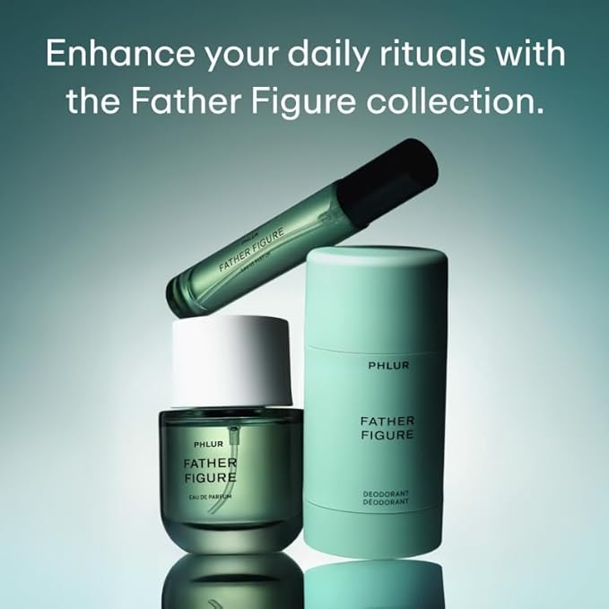 PHLUR Father Figure Eau de Parfum - Travel Size Perfume Fragrance - Green Fresh Fig Perfume with Iris, Jasmine, Patchouli, Sandalwood & Vanilla (9.5mL)-Velvo Beauty