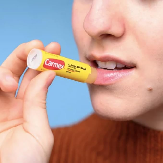 Carmex Everyday Protecting Lip Balm Stick, Original SPF 15, 0.15 ounces (Pack of 10)-Velvo Beauty