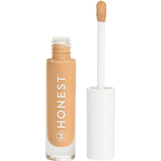 Honest Beauty Fresh Flex Concealer with Niacinamide + Vitamin E + Hyaluronic Acid | Vegan + Cruelty free | Almond, 0.17 fl oz-Velvo Beauty
