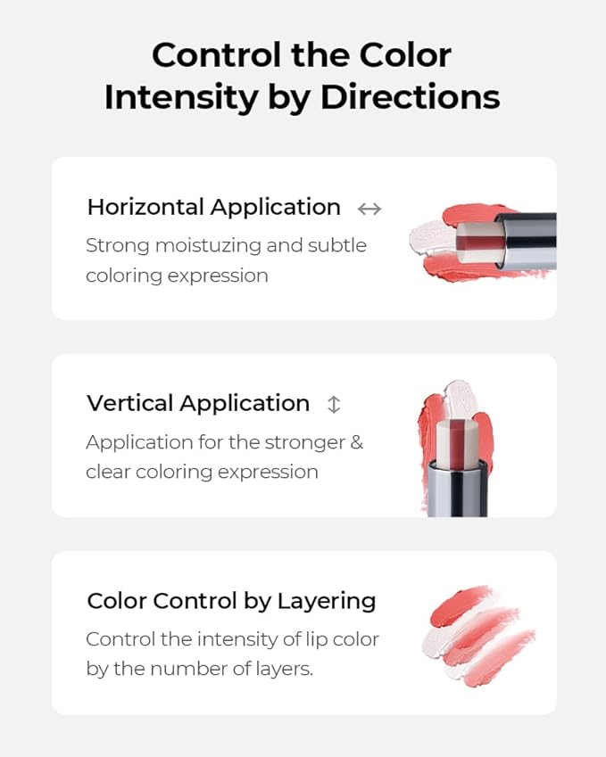 GRAFEN Triple Color Lip Balm Coral Red 0.13 oz | Tinted Lip Balm for Men | Korean Lip Butter Triple Layers of Lip Care & Coloring | Metal Container & Magnetic Cover.-Velvo Beauty