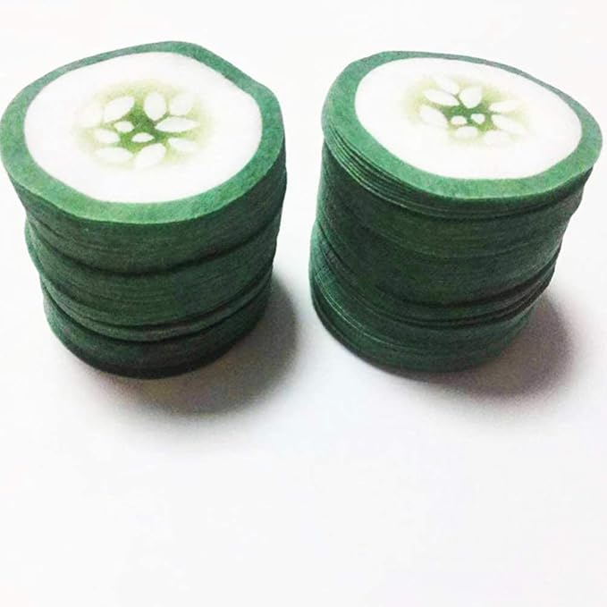 100pcs Under Eye Pads Disposable Cucumber Print Non-Woven Eye Patches Eyelash Pad DIY Eye Care Tool for Home Travel and Salon-Velvo Beauty