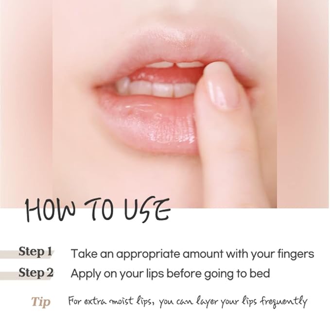 ETUDE Ginger Sugar Overnight Lip Mask 25g | Korean Lip Sleeping Mask Skin Care | Smooth and Moist Lips | Natural Ingredients Nourish & Hydrate Ginger Shea Butter Give Moisturizing Effect-Velvo Beauty