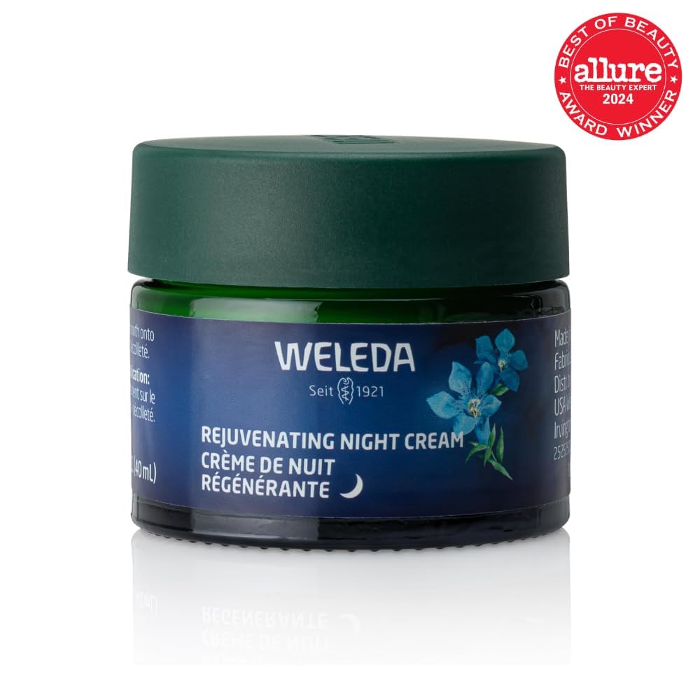 Weleda Face Care Rejuvenating Night Cream, Plant Rich Moisturizer with Blue Gentian and Edelweiss-Velvo Beauty