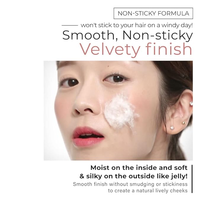 A'PIEU Juicy-Pang Jelly Blusher [RD01] (0.17 oz) - Soft Touch Cheek Color with Creamy Powdery Texture for Natural Dewy-Finish, No Fall-Out.-Velvo Beauty