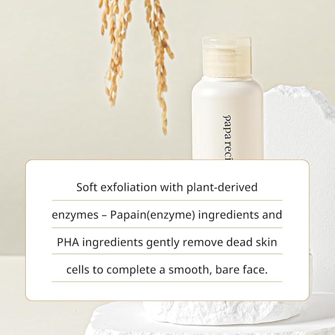 Papa Recipe Blemish Enzyme Powder Rice Cleanser – Gentle Triple Exfoliation with Papain, PHA & Rice Powder – Low pH Korean Skincare Face Wash for Clearer, Radiant Skin-Velvo Beauty