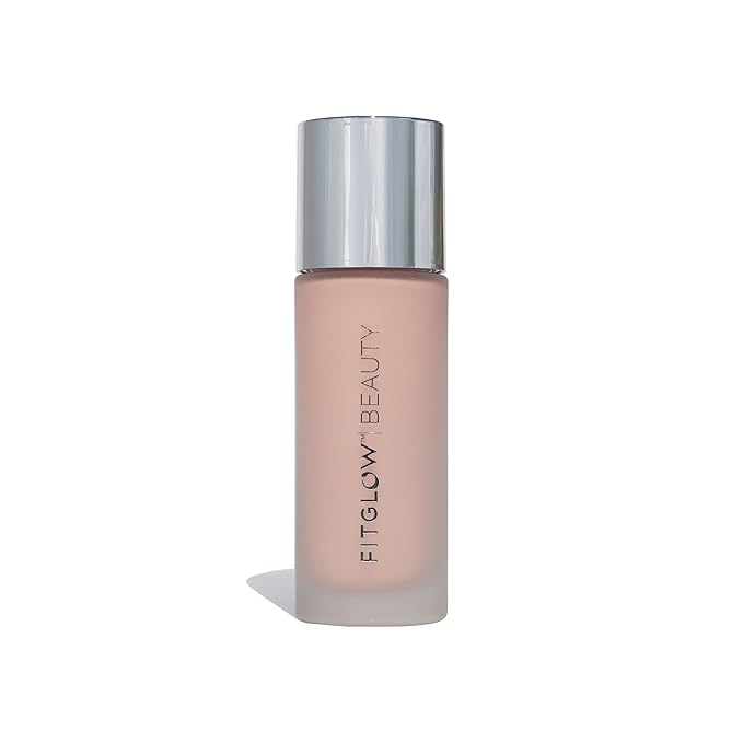 Fitglow Beauty - Natural Foundation+ Photo-Filtering Foundation | Vegan, Woman-Owned Clean Beauty (F2.5 - Light, Neutral Undertones)-Velvo Beauty