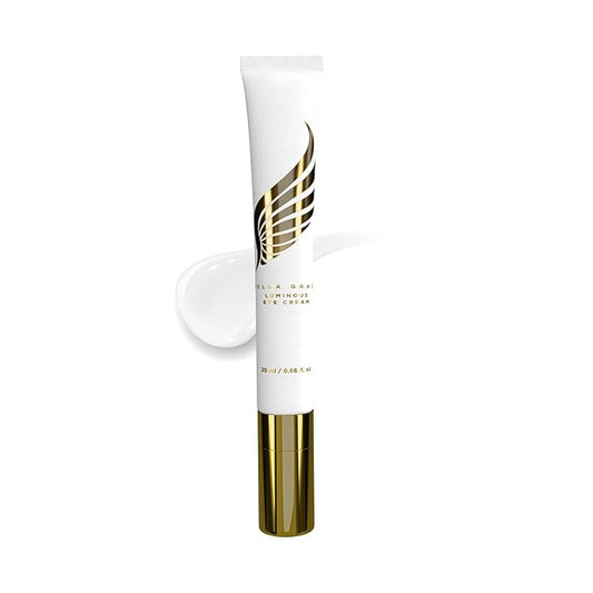 Bella Grace Eye Cream with Hyaluronic Acid & Squalane for Under Eye Bags, Dark Circles & Puffiness, Nourishing & Hydrating, Supports Anti Aging, Fine Lines & Wrinkles, Elasticity & Firmness, 0.5 fl oz-Velvo Beauty