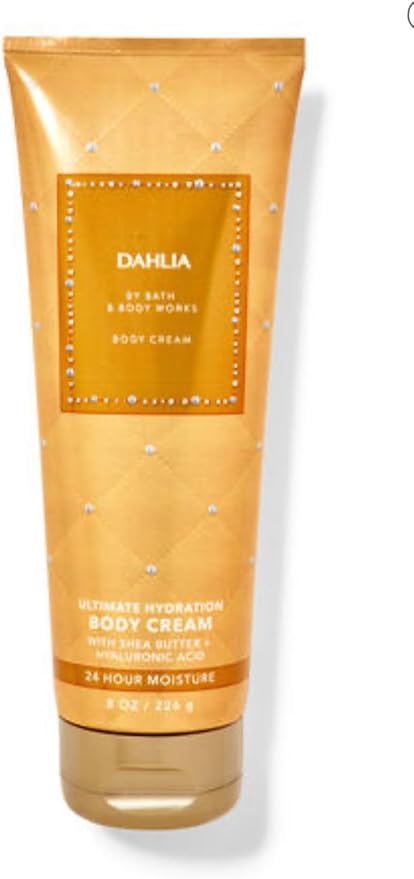 Bath & Body Works - 3 Piece Bundle - Spray - Body Cream - Shower Gel - Full Size and Gift Bag HELLO GORGEOUS (Dahlia)-Velvo Beauty