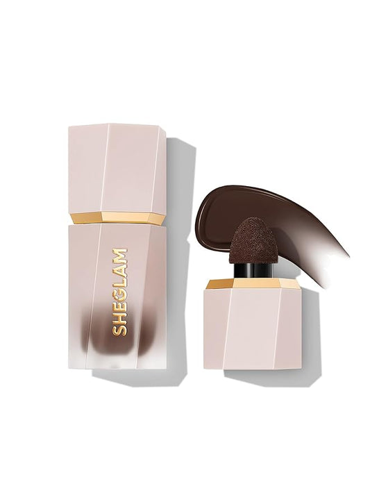 SHEGLAM Sun Sculpt Cool Toned Liquid Contour Stick Long Lasting Cream Bronzer Makeup - Camel Suede-Velvo Beauty