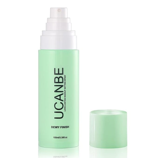 UCANBE Makeup Setting Spray, Dewy Finish Long Lasting Make Up Spray, Hydrating, Fast Drying Face Mist for Natural Glow, 3.38 fl oz-Velvo Beauty
