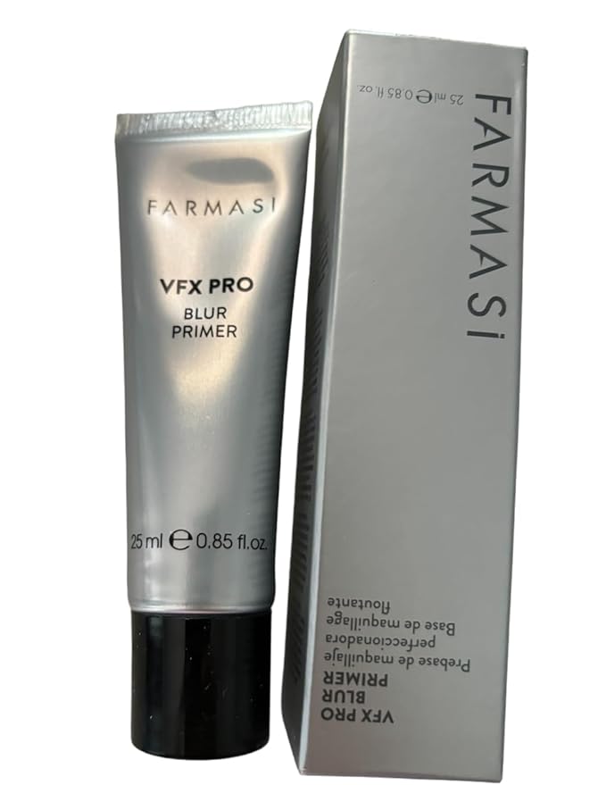 Farmasi VFX PRO Camera Ready Primer - Flawless Finish Long Lasting Makeup Base Smoothing Pore Minimizing Oil Control Lightweight Formula Professional Makeup Application Daily Use, 1-Pack, Clear-Velvo Beauty