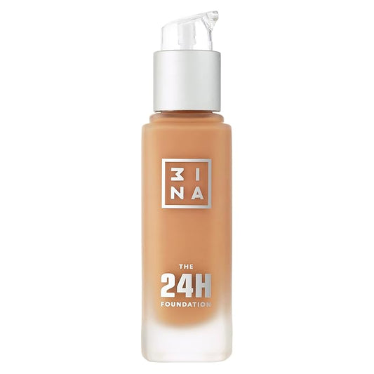 3INA The 24H Foundation 657-24H Long-Wearing Formula - Medium To High Buildable Coverage - Smooth Matte Finish - Expanded Shade Selection - Waterproof, Cruelty Free, Vegan Makeup - 1.01 Oz-Velvo Beauty