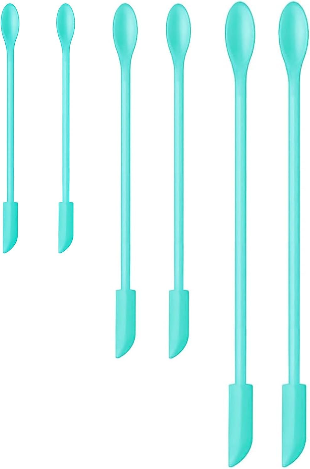 Silicone Spatula Set (6Pcs) - Mini Scraper Tool for Beauty & Food （Reach Every Last Drop - Multi-Size Spatulas for Makeup Jars, Lotion Bottles & Kitchen Containers）-Velvo Beauty