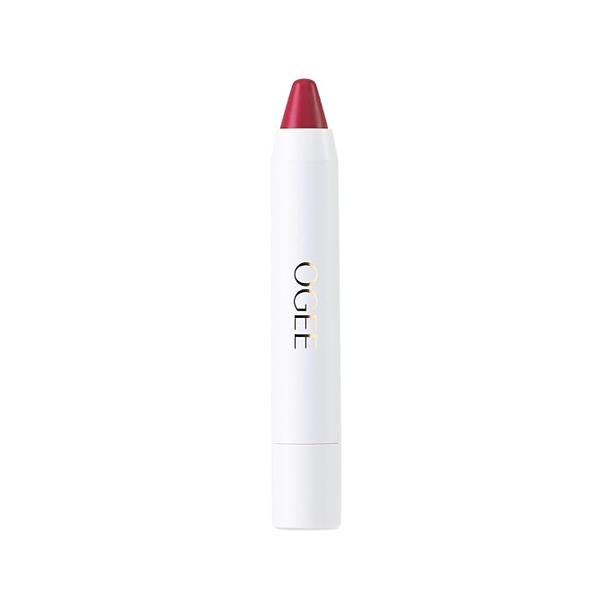 Ogee Tinted Sculpted Lip Oil - Lip Stain Made with 100% Organic Coconut Oil, Jojoba Oil, and Vitamin E - Best as Lip Balm, Lip Color or Lip Treatment - PETUNIA (Sheer Blush)-Velvo Beauty