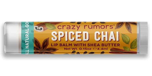 Crazy Rumors Spiced Chai Lip Balm. 100% Natural, Vegan, Plant-Based, Made in USA (1-Pack)-Velvo Beauty