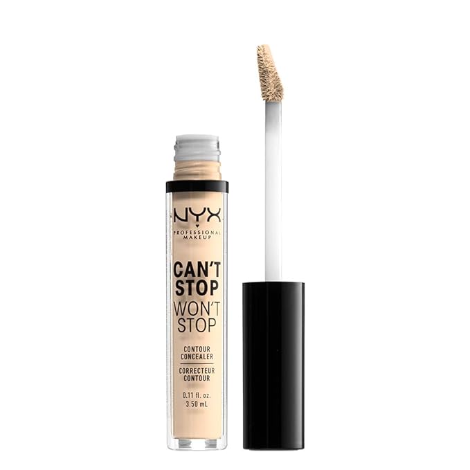 NYX PROFESSIONAL MAKEUP Can't Stop Won't Stop Contour Concealer, 24h Full Coverage Matte Finish - Pale-Velvo Beauty