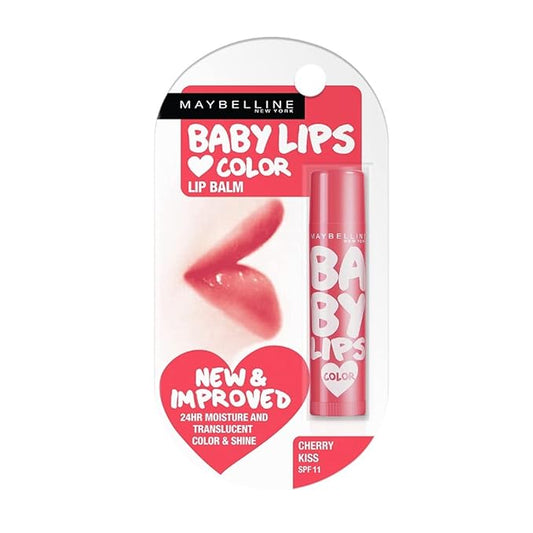 Maybelline Baby Lips Color SPF 16 Lip Balm 4.5g (Cherry Kiss)-Velvo Beauty
