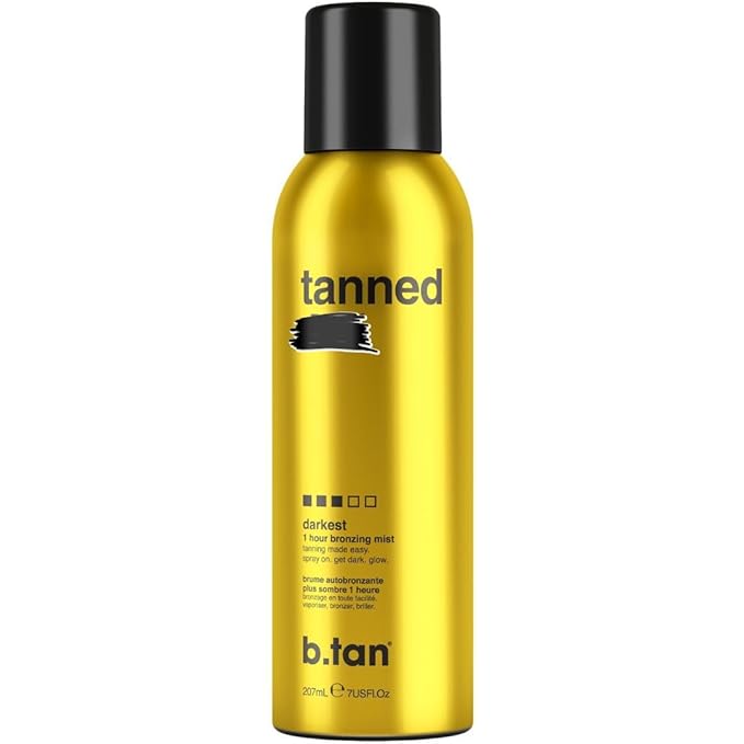 b.tan Self Tanner Bronzing Mist | Fast, 1 Hour Express Sunless Tanning Spray, No Fake Tan Smell, Dark Bronzing Glow, Face & Body, No Added Nasties, Vegan & Cruelty Free, 7 Fl Oz-Velvo Beauty