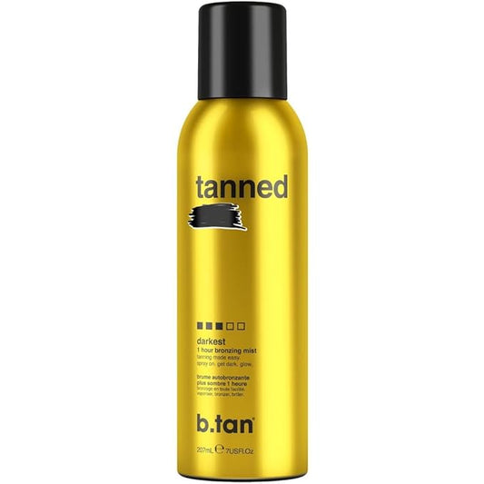 b.tan Self Tanner Bronzing Mist | Fast, 1 Hour Express Sunless Tanning Spray, No Fake Tan Smell, Dark Bronzing Glow, Face & Body, No Added Nasties, Vegan & Cruelty Free, 7 Fl Oz-Velvo Beauty