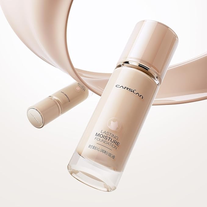 Lasting Moisture Foundation, 24H Longlasting Medium Coverage Dewy Finish Face Makeup, Poreless, Lightweight, Waterproof, Oil Free Liquid Foundation, P02-Velvo Beauty