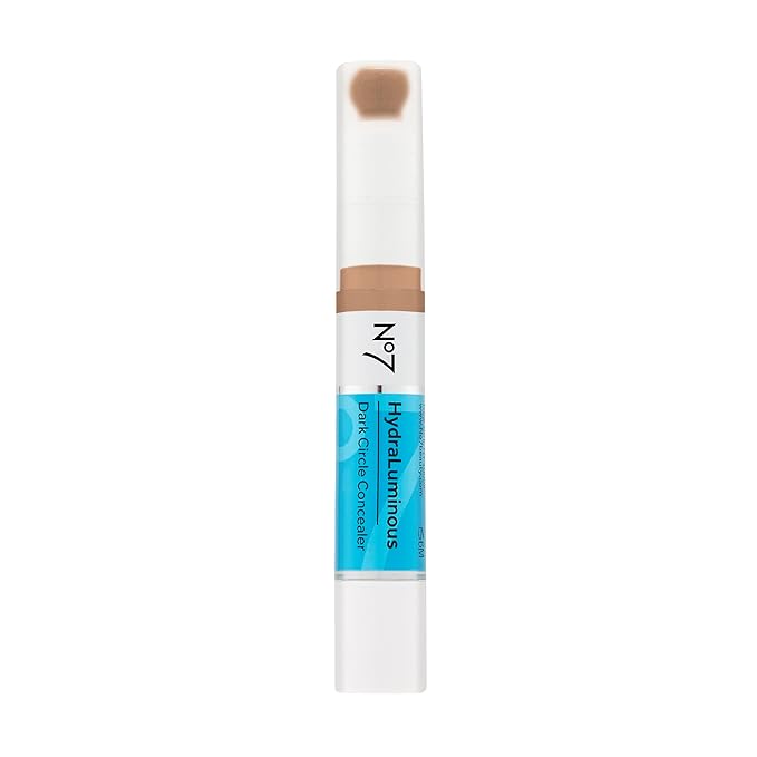 No7 Hydraluminous Concealer - Shade 8.5 - Full-Coverage Under Eye Concealer for Dark Circles with Caffeine & Ceramides - Hydrating & Brightening Concealer for Dark Under Eye Area (3.9ml)-Velvo Beauty