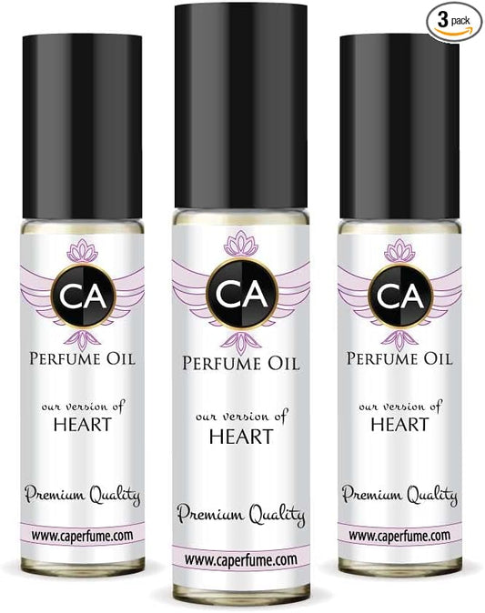 CA Perfume Impression of G. Botanika Heart For Women Replica Fragrance Body Oil Dupes Alcohol-Free Essential Aromatherapy Sample Travel Size Concentrated Long Lasting Attar Roll-On 0.3 Fl Oz-X3-Velvo Beauty