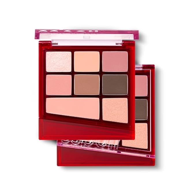Espoir Real Eye Palette All New #2 Softy Rosy 0.26 oz 7.5g | Multi-Use Long-Lasting Blendable 8 Colors Natural Glitter Soft veil matte Makeup Eyeshadow Palette for Various Makeup Looks | Korean Makeup-Velvo Beauty
