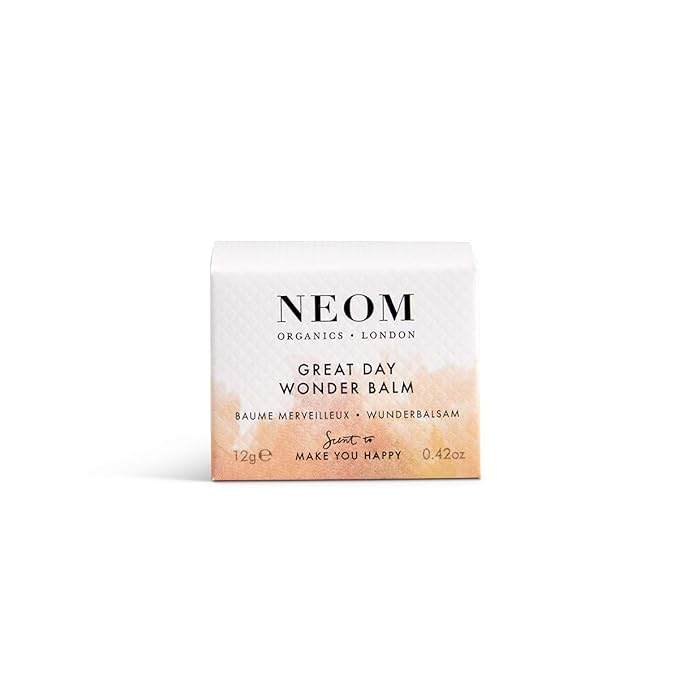 Neom- Great Day Wonder Balm 12g | Skin Soothing Moisture for Skin & Lips | Wild Mint & Mandarin | Almond Oil & Shea Butter | 100% Natural-Velvo Beauty