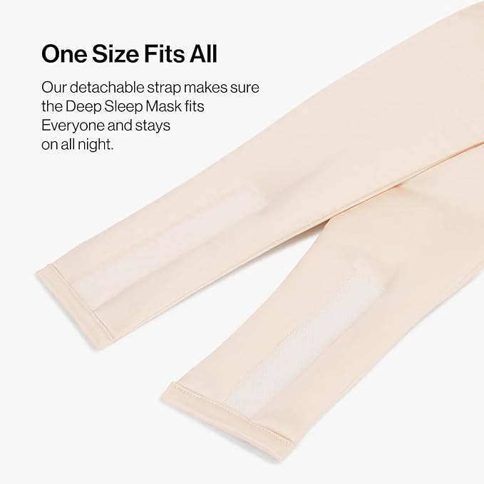 Dore & Rose Deep Sleep Mask Light Blocking, 23 Momme Mulberry Silk Eye Mask, Ultra Soft, Adjustable - Travel Sleeping Mask for Men & Women - Champagne-Velvo Beauty