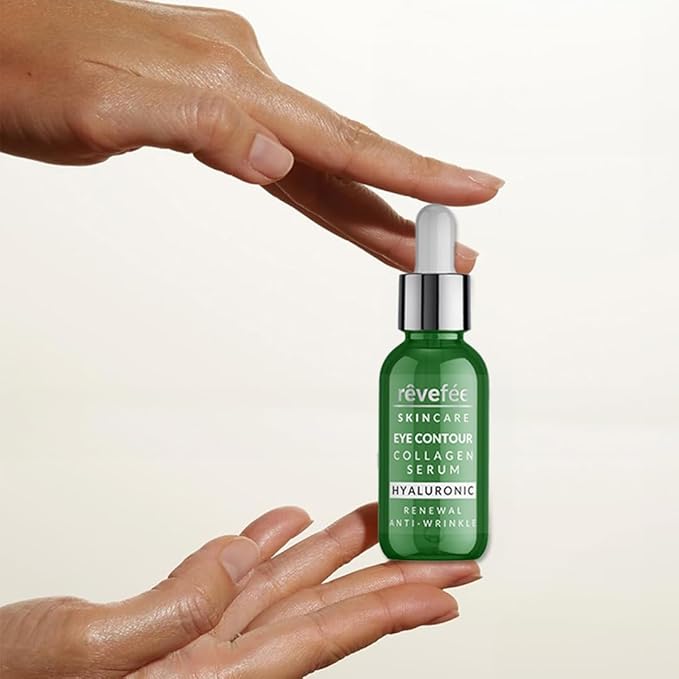 collagen hyaluronic eye serum; reduces dark circles, puffiness, fine lines and eye bags., Yellow-Velvo Beauty