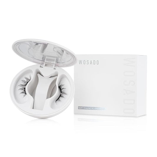 Soft Magnetic Eyelashes Kit with Applicator, No.12 Iris Black, Reusable Glue-free Wispy Magnetic Lashes, Cruelty-free False Lashes, Waterproof, Lightweight, Suit for Heavy Makeup-Velvo Beauty