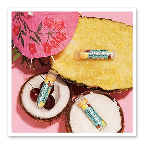 Crazy Rumors Piña Colada Lip Balm. 100% Natural, Vegan, Plant-Based, Made in USA (1-Pack)-Velvo Beauty