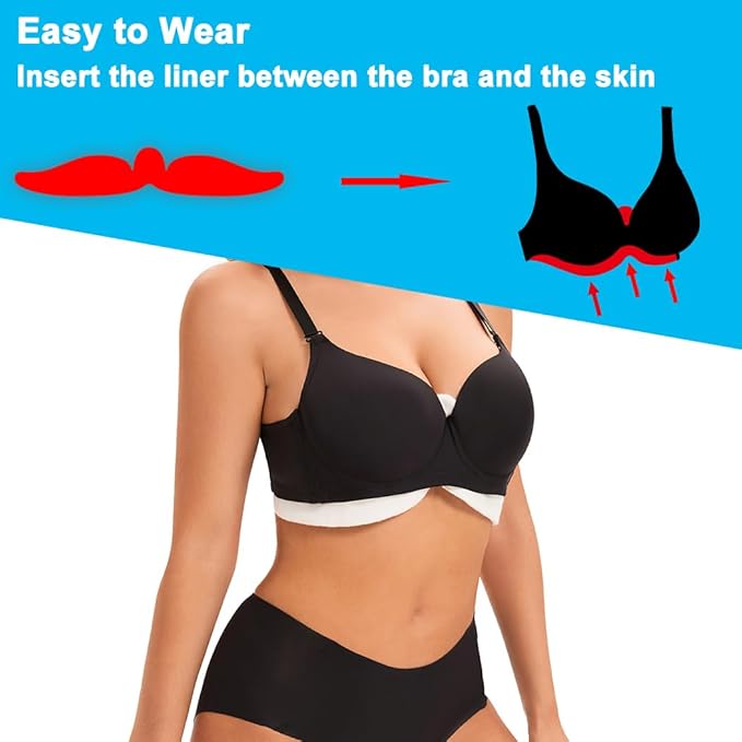 KimYoung Brushed Cotton on Both Sides - Bra Liners for Sweating Rash Breast Sweat Liner Cotton Pads – 6PCS-Velvo Beauty