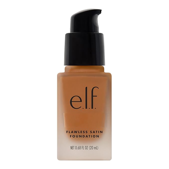 e.l.f. Flawless Finish Foundation, Lightweight & Medium Coverage, Semi-Matte Finish, Caramel, 0.68 Fl Oz (20mL)-Velvo Beauty