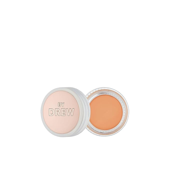 FLOWER Beauty By Drew Barrymore Chill Out Smoothing Color Correcting Cream - Conceals + Brightens Dark Circles - Hydrates + Moisturizes Skin - Makeup Infused With Vitamin E + Jojoba (Medium Peach)-Velvo Beauty