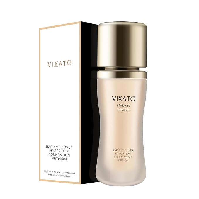 Cover Hydration Liquid Foundation Concealer, 45ML Moisture Liquid Flawless Makeup Cosmetic, Suitable for Most Bright/Neutral/Dark Skin-Velvo Beauty