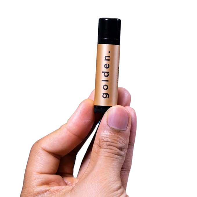 Golden Grooming Co. Lip Balm Set for Men - Soothing & Moisturizing Lip Balms for Dry, Cracked, Chapped Lips - Infused with Aloe Vera & Vitamin E - Vanilla Scent - Pack of 10-Velvo Beauty