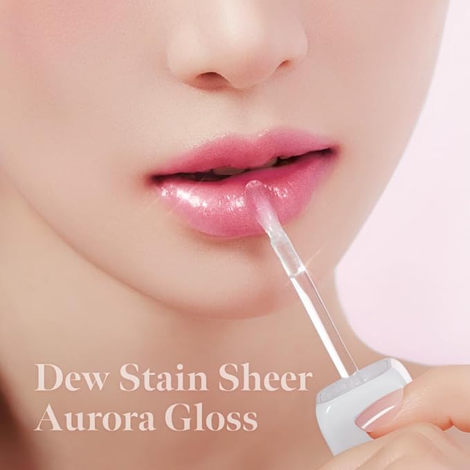 MILKTOUCH Dew Stain Sheer Lip Gloss (02 Baby Dew, 0.14 Fl Oz (Pack of 1))-Velvo Beauty
