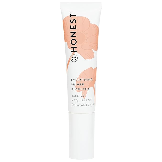 Honest Beauty Everything Glow Primer for All Skin Types | Preps, Brightens, + Hydrates Skin | 2 Types of Hyaluronic Acid, Watermelon + Apple Extracts | EWG Verified, Vegan + Cruelty Free | 1 fl oz-Velvo Beauty