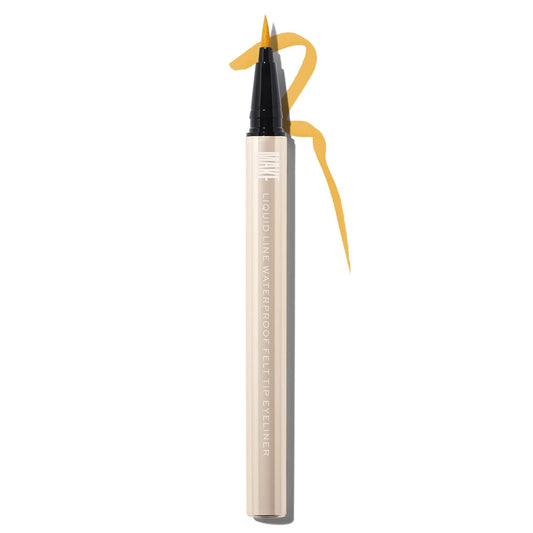 MAKE Beauty Liquid Line Waterproof Liquid Eyeliner Pen. Smudge-Proof Felt Tip for Precise Application of Lines, Wings, and Graphics. Long Lasting Eye Liner - Shade, Sundown-Velvo Beauty