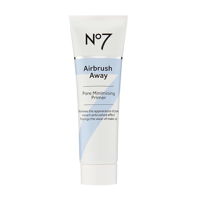 No7 Airbrush Away Pore Minimizing Facial Primer - Lightweight, Matte Primer & Pore Minimizer for Face - Makeup Primer for Oily Skin (30ml)-Velvo Beauty