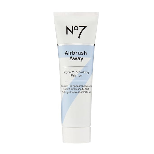 No7 Airbrush Away Pore Minimizing Facial Primer - Lightweight, Matte Primer & Pore Minimizer for Face - Makeup Primer for Oily Skin (30ml)-Velvo Beauty