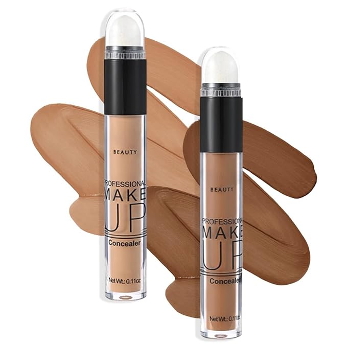 2 Pack Liquid Foundation Cream for Face Makeup,Durable Full Coverage Matte Concealer Make Up,Oil Control & Waterproof Base Primer -0.35+0.35 Fl.Oz (05+06#)-Velvo Beauty