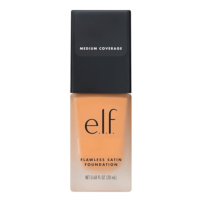e.l.f. Flawless Finish Foundation, Lightweight & Medium Coverage, Semi-Matte Finish, Buttercup, 0.68 Fl Oz (20mL)-Velvo Beauty
