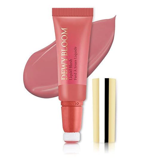 Blush Beauty Wand, Liquid Face Blush Contour Wand with Cushion Applicator, Smooth Cream Blush Wand Natural Matte Finish, Lightweight Blendable Blush Stick Makeup for Cheek,104 Dark Rose-Velvo Beauty