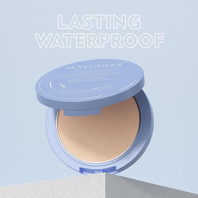 Oil Control Face Pressed Powder, Matte and Smooth Translucent Powder Setting Powder Makeup, Waterproof Long Lasting Finishing Face Powder, Cruelty-free, 0.35Oz (01 White)-Velvo Beauty